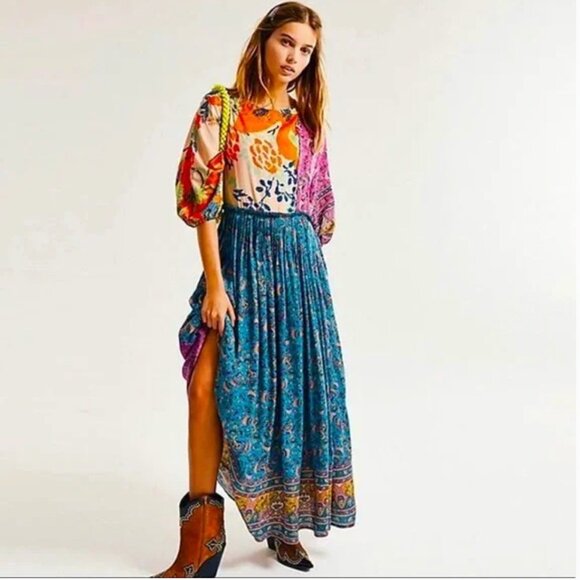 NWT Free People What You Want Maxi Dress Sz Large - Picture 10 of 12